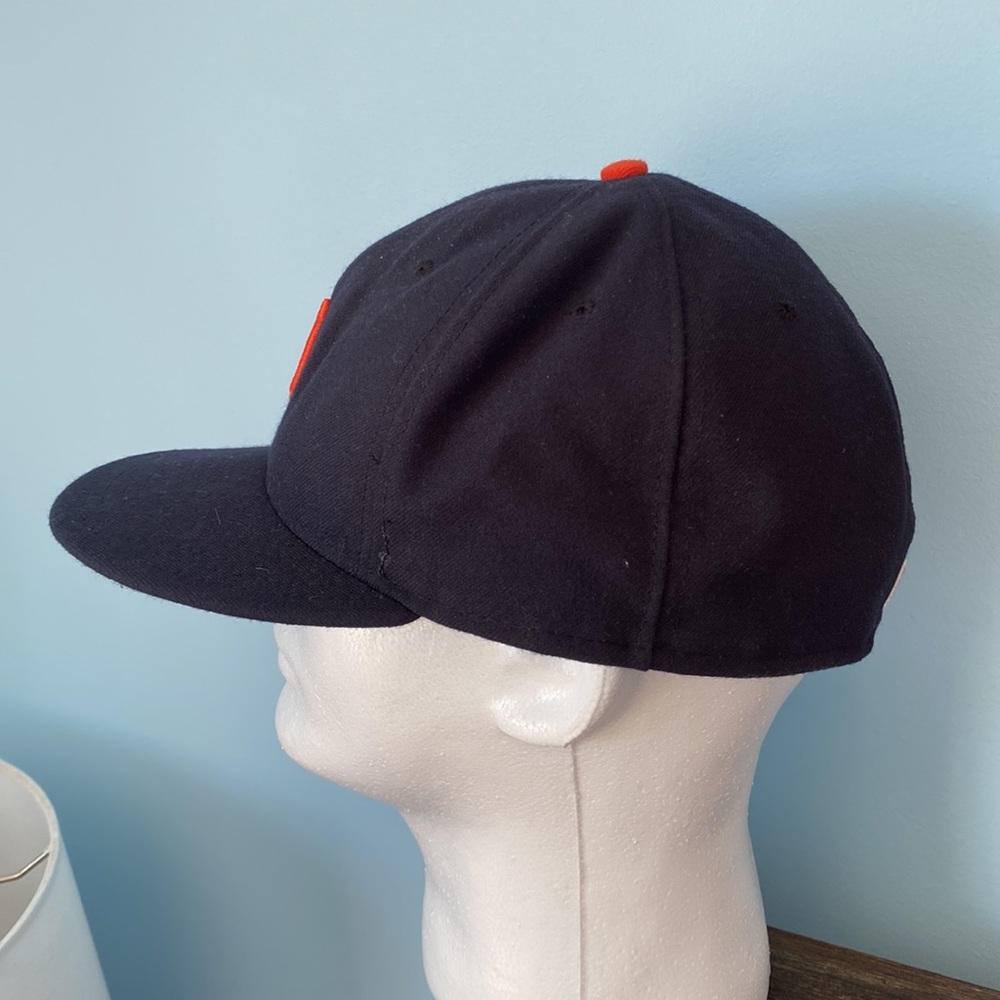 New Era Cool Base MLB Classic Detroit Tigers Navy Blue & Orange Baseball Cap Hat - Picture 5 of 8